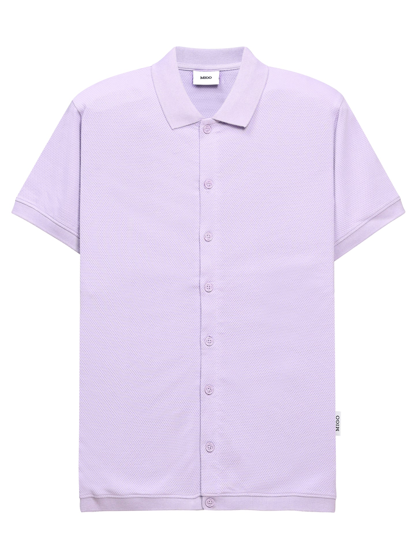 Digital Lavender Popcorn KNIT SHIRT