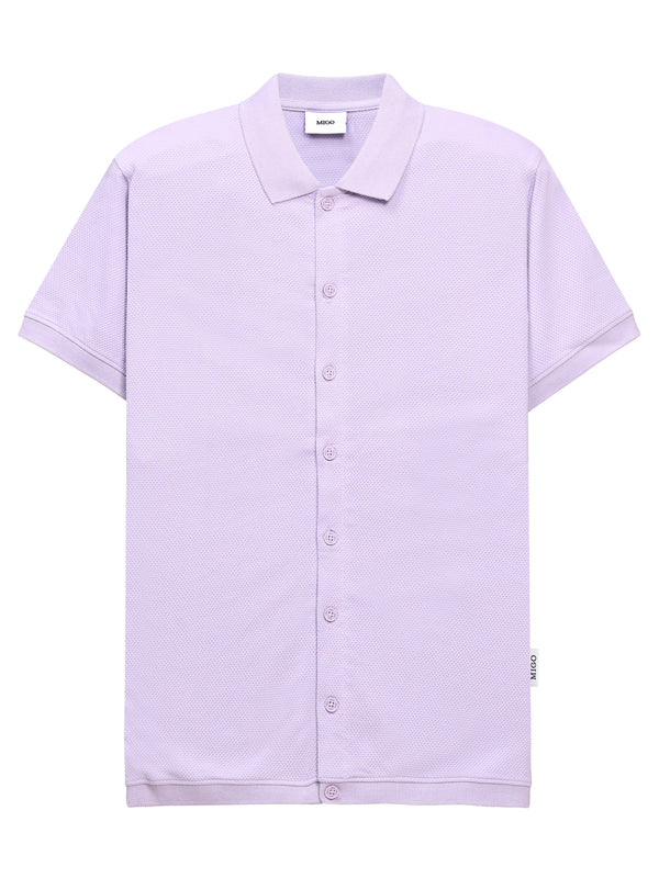 Digital Lavender Popcorn KNIT SHIRT