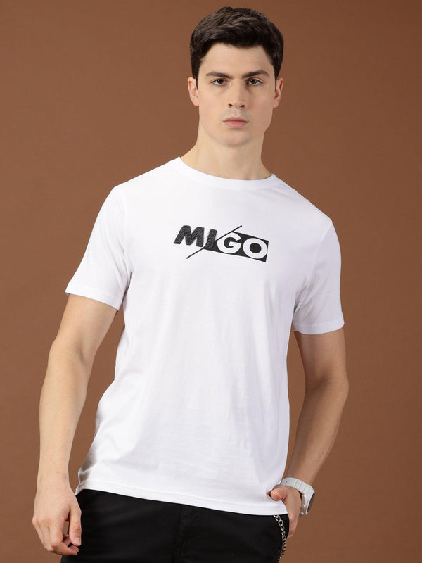 MIGO Men's White Crew Neck T-Shirt - MIGO