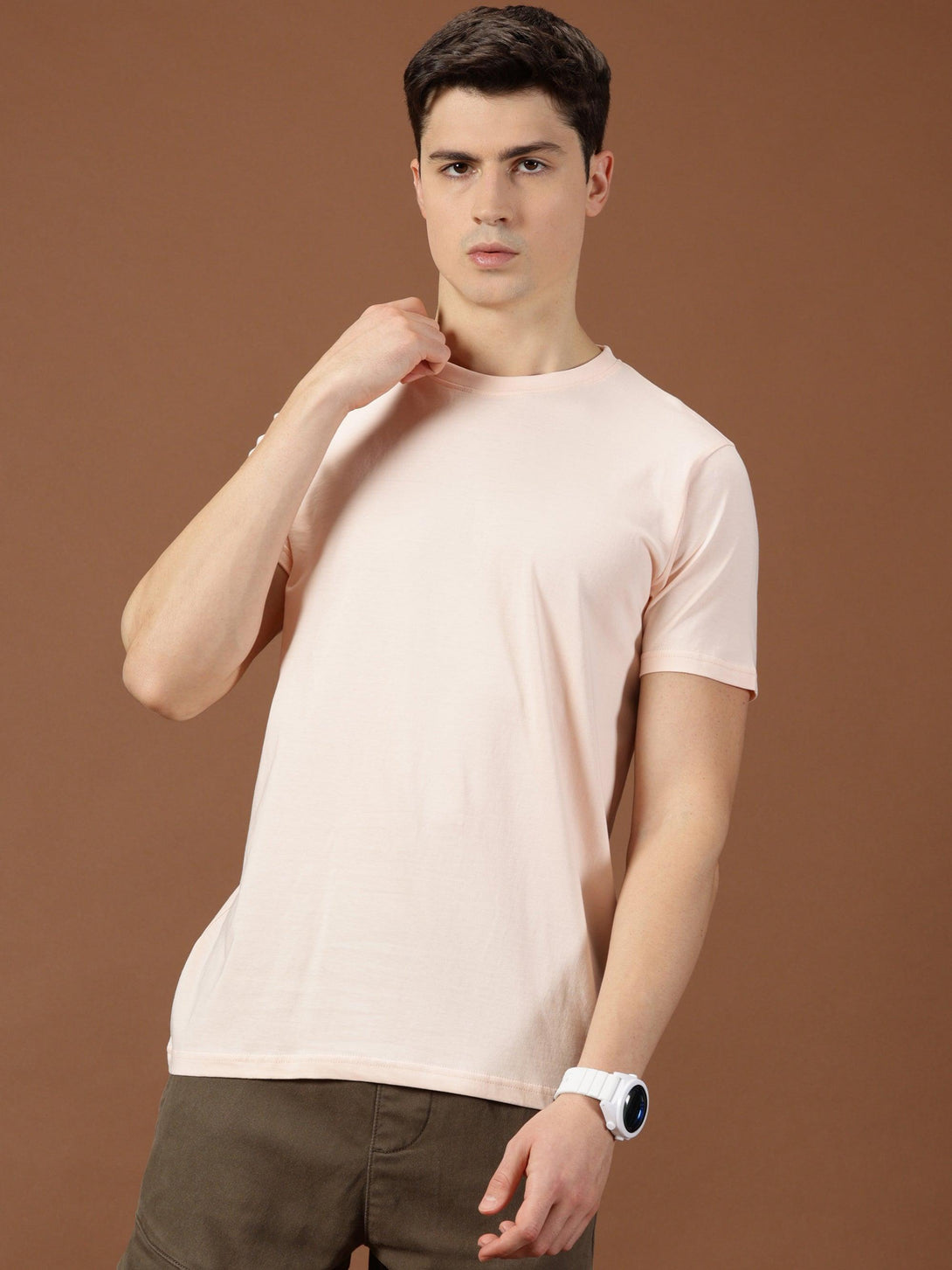 MIGO Men's Peach Crew Neck - MIGO