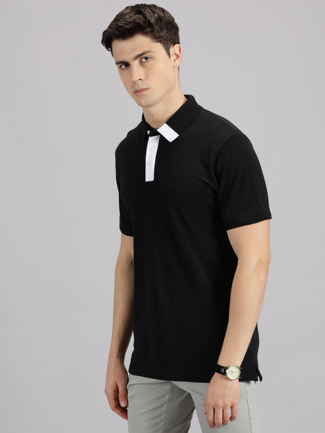 MIGO Men's Black Polo Half Sleeve - MIGO