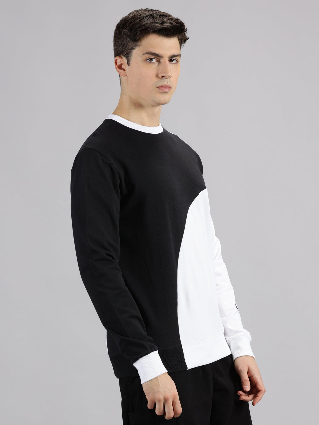 MIGO Men's Black & White Sweatshirt - MIGO